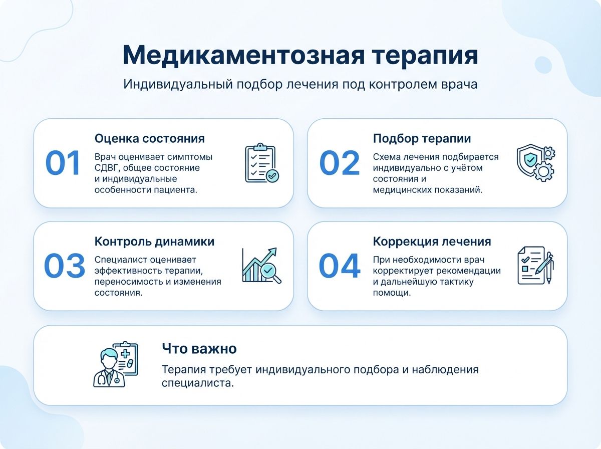 Лечение СДВГ в Стародубе у детей и взрослыхинфографика